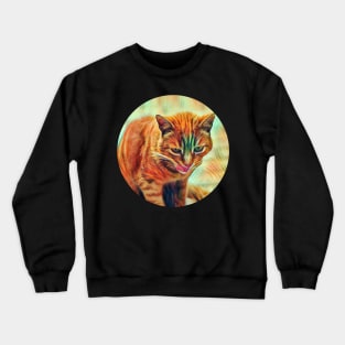 Amusing floppy cat Crewneck Sweatshirt